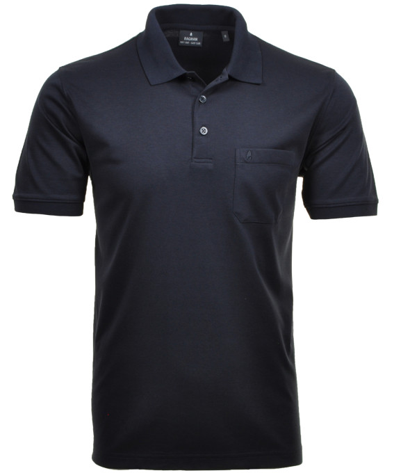 Poloshirt langarm mit feinen Streifen und Brusttasche in Easy-Care Qualität aus 70% Baumwolle / 30% Polyester Gr. S – 4XL